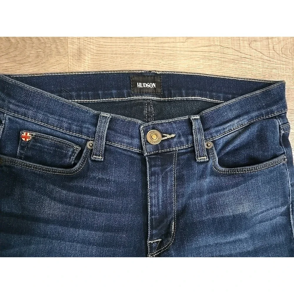 Hudson Women's Jeans Krista Crop‎ Super Skinny Raw Hem Size 27